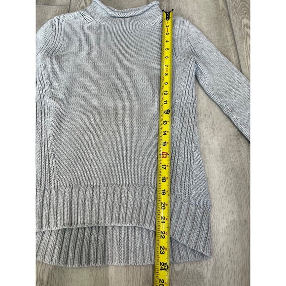 J. Crew Always 1988 Gray Chunky Knit Rollneck Pullover Sweater Size XXS - Picture 7 of 15